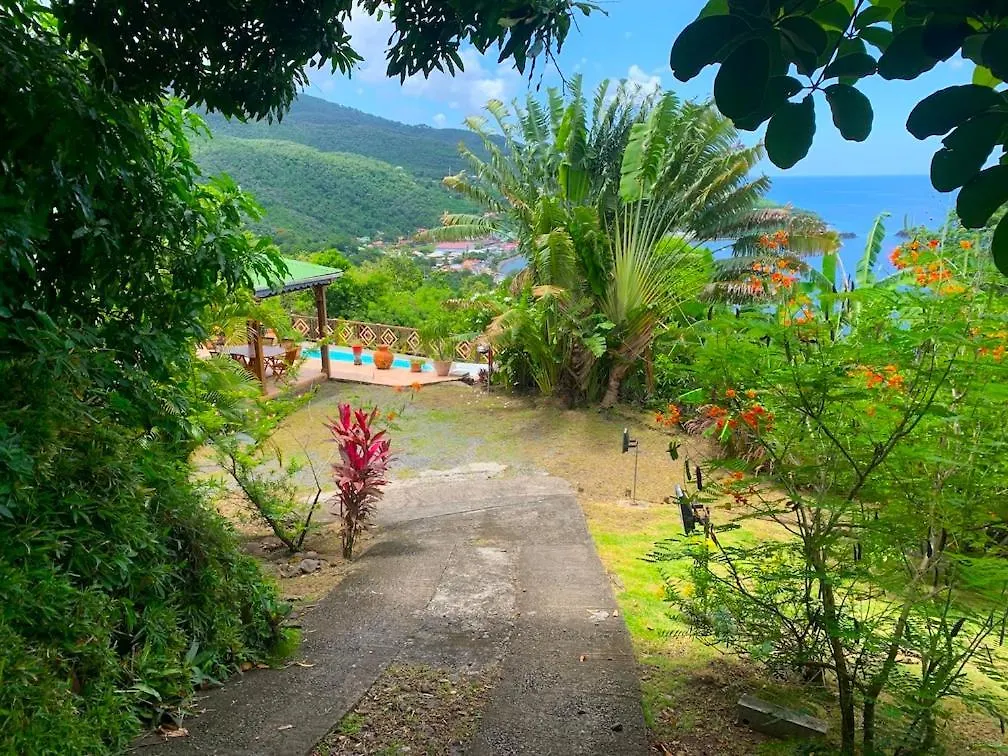 Hébergement de vacances VILLA TI'ROUCOU 3 étoiles - vue mer et piscine privée sans vis à vis Bouillante Guadeloupe