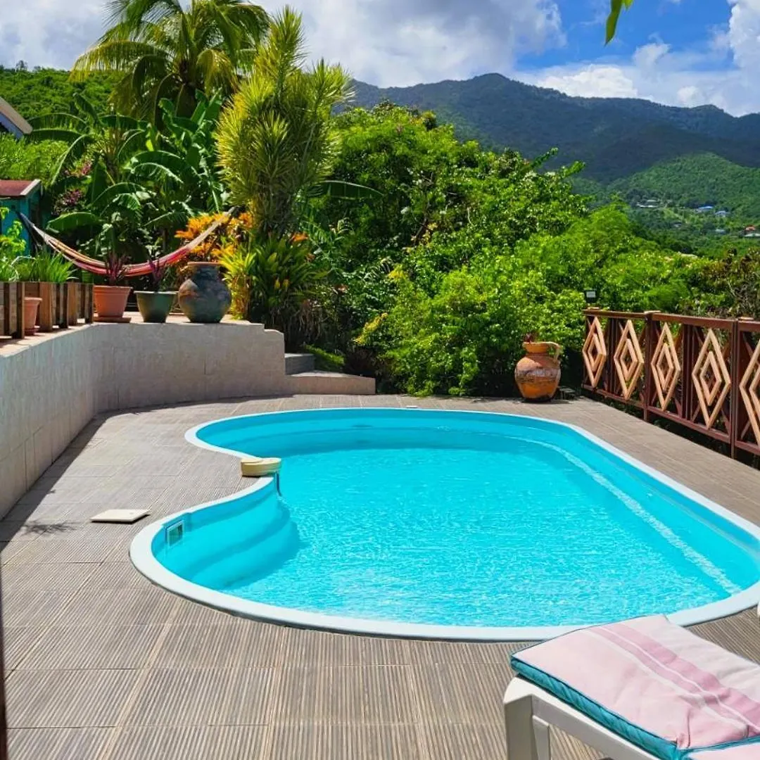 VILLA TI'ROUCOU 3 étoiles - vue mer et piscine privée sans vis à vis Bouillante 0*,