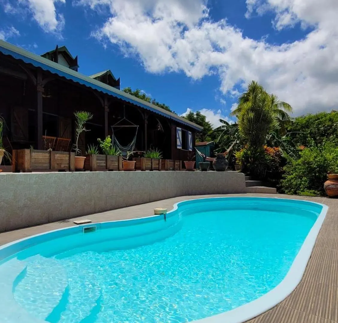 VILLA TI'ROUCOU 3 étoiles - vue mer et piscine privée sans vis à vis Bouillante Guadeloupe